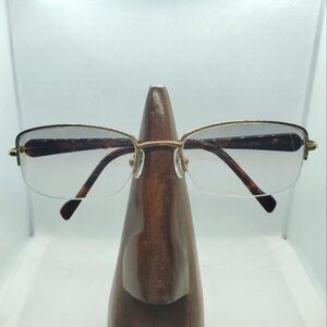 Charriol Gold & Brown Tortoiseshell Prescription Glasses Frames